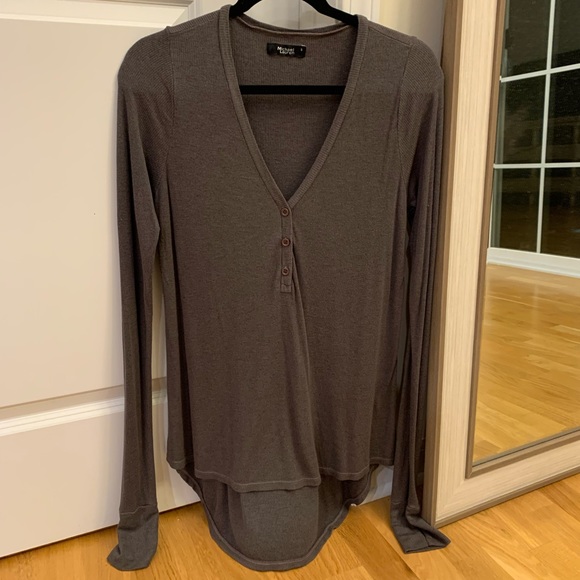 COPY - BNWOT Michael Lauren Kobe Top Charcoal Rib - Picture 4 of 10